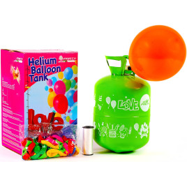 Hélium do balónikov PARTY 30 MIX Aga4Kids - zelený/modrý - MR3101 - 