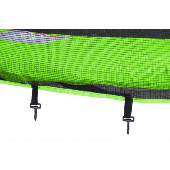 Trambulină 150 cm cu plasă de protecție externă - verde deschis - AGA SPORT TOP