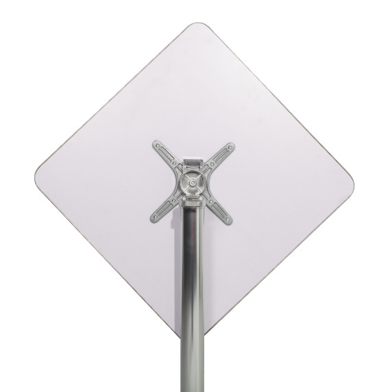 LINDER EXCLUSIV Vrtna miza 60×60 cm BISTRO – srebrna