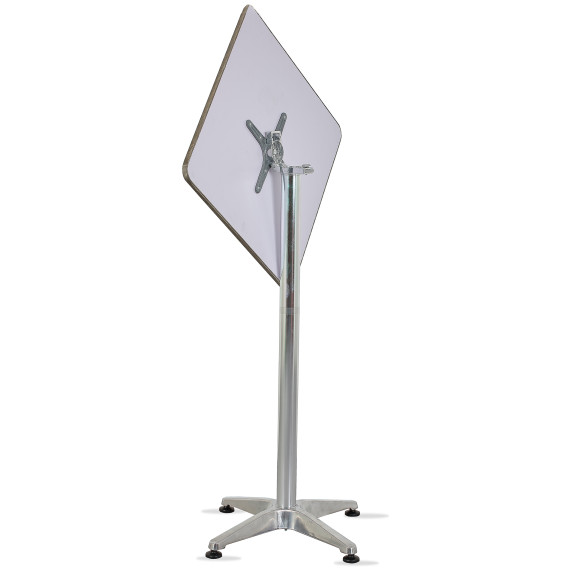 LINDER EXCLUSIV Vrtna miza 60×60 cm BISTRO – srebrna