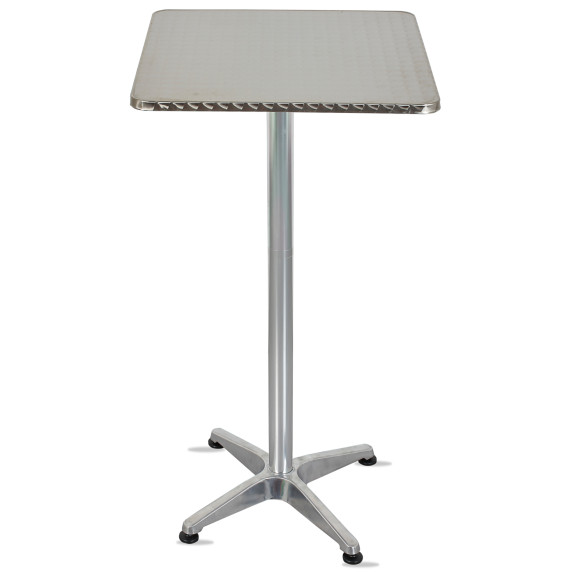 LINDER EXCLUSIV Vrtna miza 60×60 cm BISTRO – srebrna