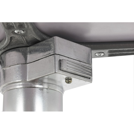 LINDER EXCLUSIV Vrtna miza 60×60 cm BISTRO – srebrna