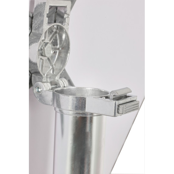 LINDER EXCLUSIV Vrtna miza 60×60 cm BISTRO – srebrna