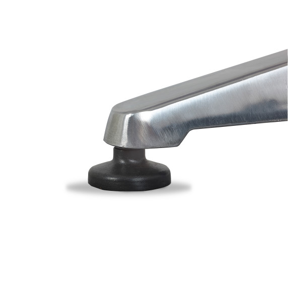 LINDER EXCLUSIV Vrtna miza 60×60 cm BISTRO – srebrna