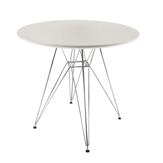Étkezőasztal 80 cm AGA MR2041-80W - Fehér