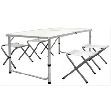 Kemping összecsukható szett AGA MR4100-WHITE - Fehér - 