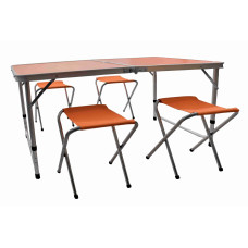 Set camping pliabil - portocaliu - AGA MR4100-ORANGE - 