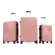 Bőrönd szett Aga Travel MR4654 Dark Pink - Rózsaszín - 