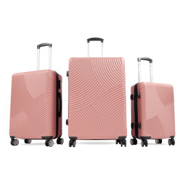 Set putnih kofera AGA Travel MR4654-Dark Pink - tamno roze - 
