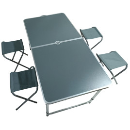 Kempingový skladací set AGA MR4100-GREY - Sivý - 