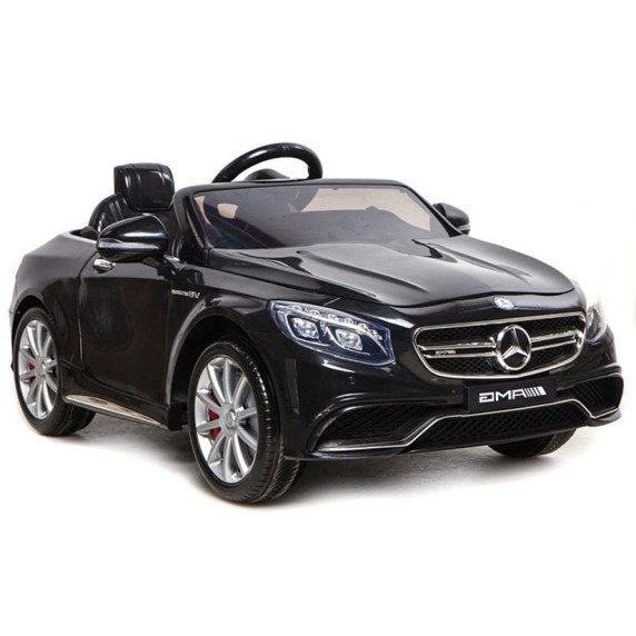 Elektomos kisautó MERCEDES S63 AMG - Fekete lakkozott