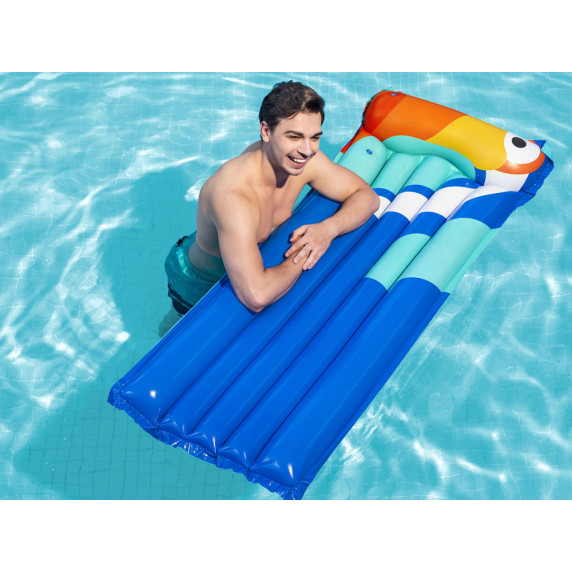 Nafukovacie lehátko 183 x 76 cm BESTWAY 44021 - tukan modrý