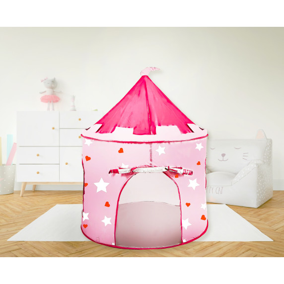 Detský hrací stan Aga4Kids CASTLE ST-0108-WCP - ružový