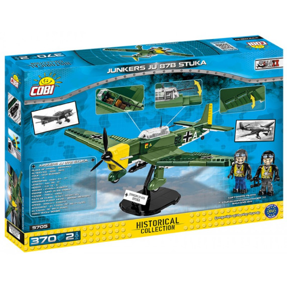 COBI 5705 II WW Bombardovacie lietadlo Junkers Ju 87 B-2 Stuka 370 ks