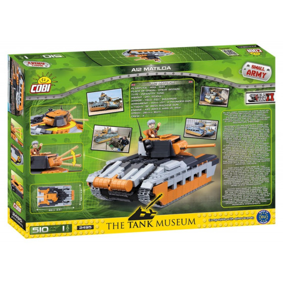 COBI-2495 Small Army II WW A12 Tank Matilda Harckocsi