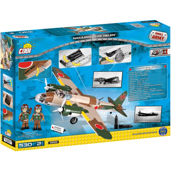 COBI 5533 II WW Japonský bombardér Nakajima Ki-49 Helen 530 ks