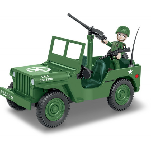 Amerikai katonai autó COBI 2399 Small Army World War II Willys MB 1/4 