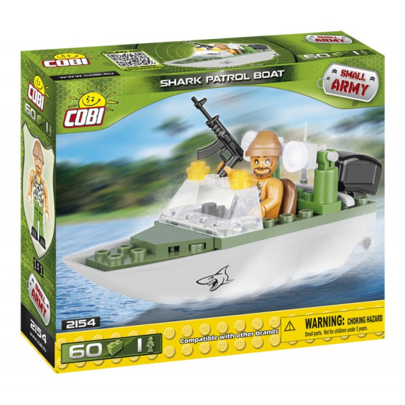 COBI 2154 Small Army Hliadkovací čln Shark 60 ks