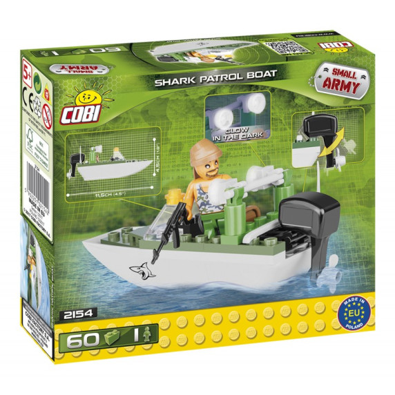 COBI 2154 Small Army Hliadkovací čln Shark 60 ks