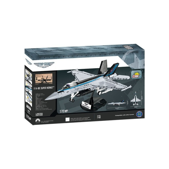 COBI 5805 Stíhacie lietadlo TOP GUN F/A-18E Super Hornet, 1:48, 570 ks