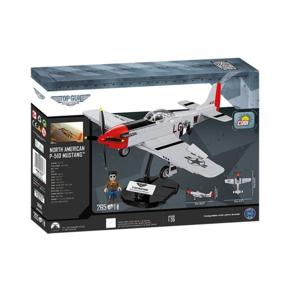 COBI 5806 TOP GUN P-51 Mustang Vadászrepülő