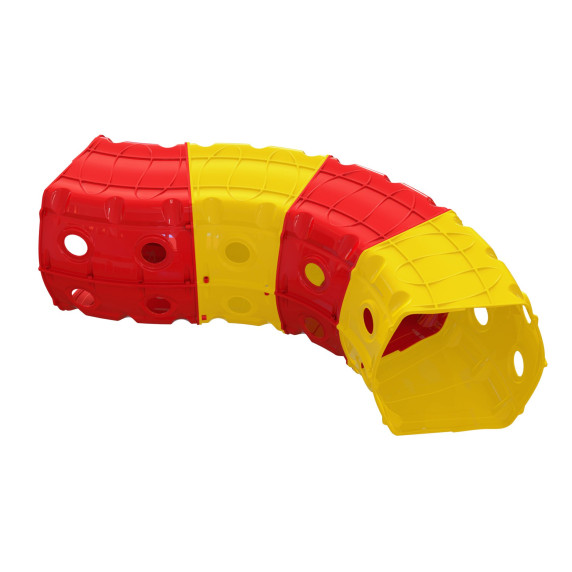 Csúszda alagúttal Inlea4Fun - sárga/piros