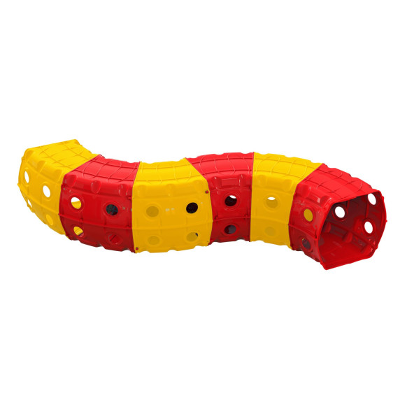 Játszó alagút 240x151x51 cm Inlea4Fun - sárga/piros