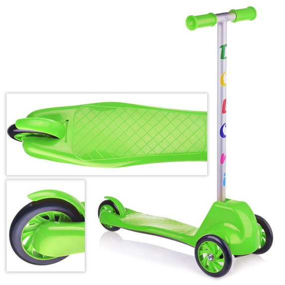 Háromkerekű gyerek roller Inlea4Fun - Zöld