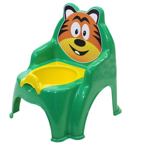 Highchair Inlea4Fun tigru în formă de oliță - Verde