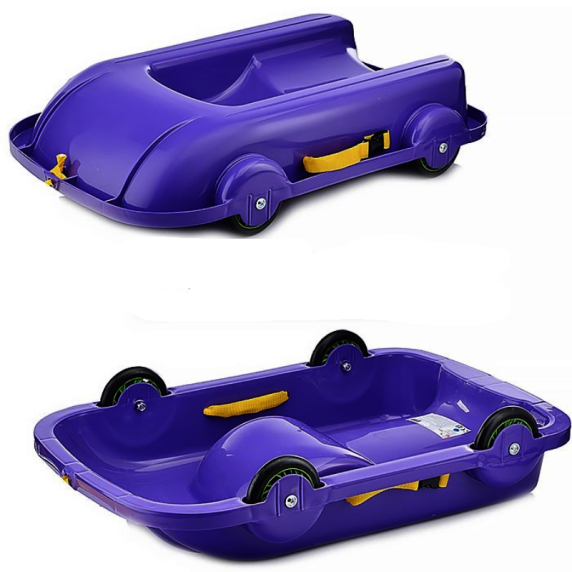 Univerzálne boby s kolieskami 2 v 1 Inlea4Fun  460404/4 - fialové
