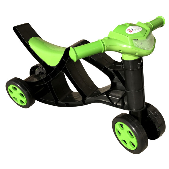 Lábbal hajtós kismotor Inlea4Fun - Fekete/zöld