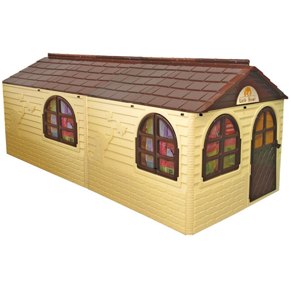 Casă de joacă exterior Danut Inlea4Fun - bej/maro