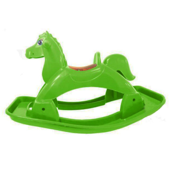 Balansoar căluț plastic Inlea4fun  - verde