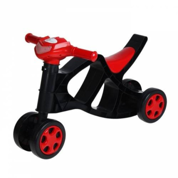 Detské odrážadlo motorka - čierne/červené