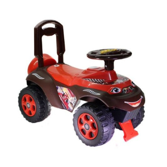 Lábbal hajtós kisautó hanghatásokkal Inlea4Fun - piros/fekete