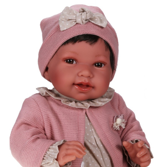 Realistická detská bábika-bábätko 40 cm Antonio Juan - Pipa Chaqueta Rosa