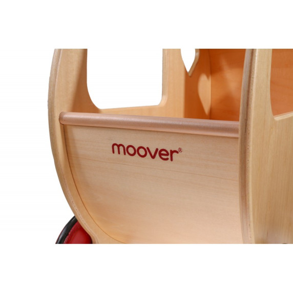 Drevený kočík pre bábiky MOOVER - naturálny