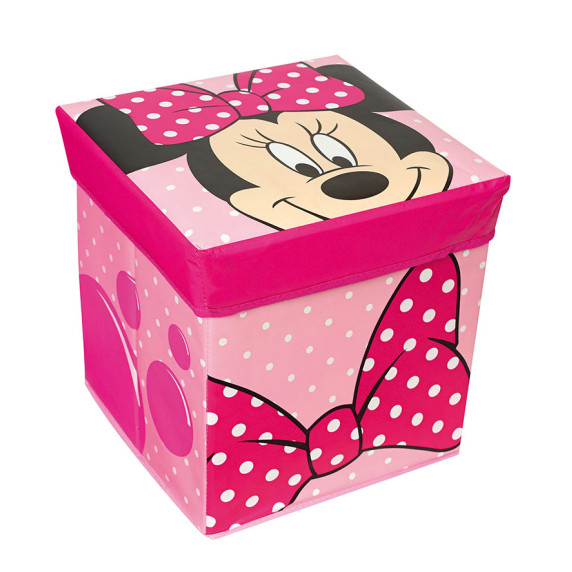 Detská taburetka s úložným priestorom Minnie Mouse FUN HOUSE 712175
