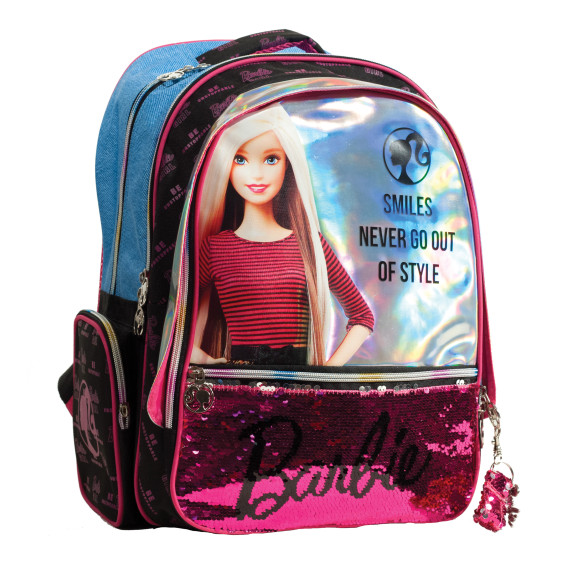 G.I.M. školský set Barbie 2020 čierno/modrý - batoh + peračník s príslušenstvom 