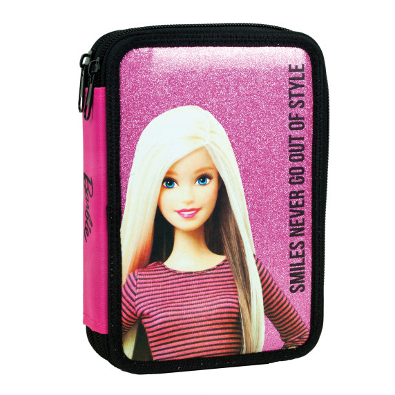 G.I.M. školský set Barbie 2020 čierno/modrý - batoh + peračník s príslušenstvom 