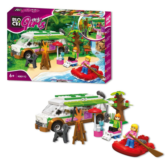 Építőkészlet BLOCKI MyGirls Holiday lakókocsi 264 darabos