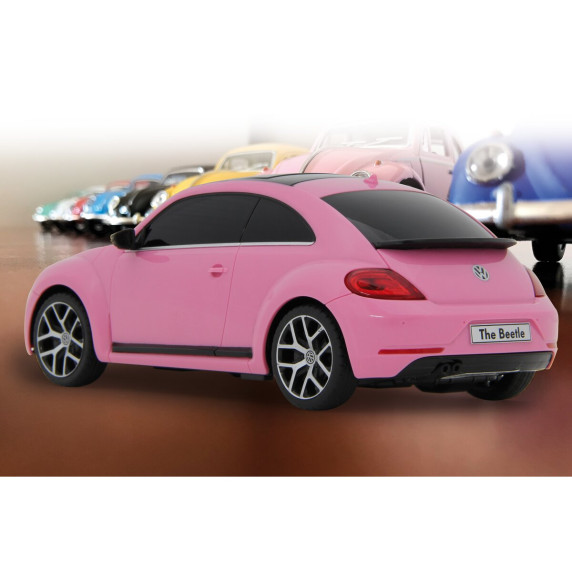 RC Autíčko na diaľkové ovládanie VW Beetle 1:24 JAMARA - ružové