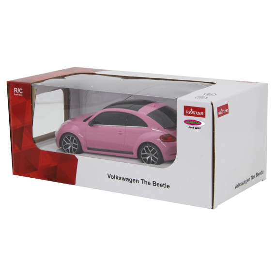RC Autíčko na diaľkové ovládanie VW Beetle 1:24 JAMARA - ružové