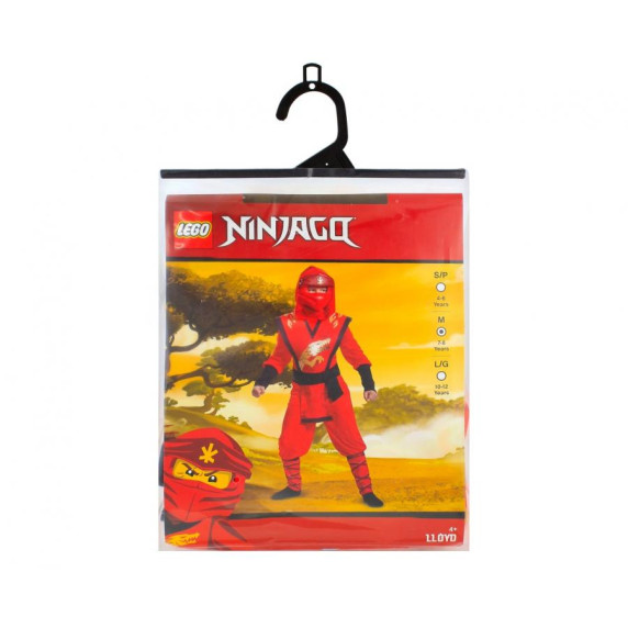 Gyerek jelmez Lego Ninjago Kai Legacy GoDan - méret 7-8 év