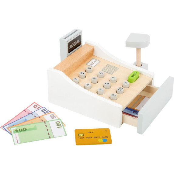 Casă de marcat din lemn pentru copii - SMALL FOOT Cash register