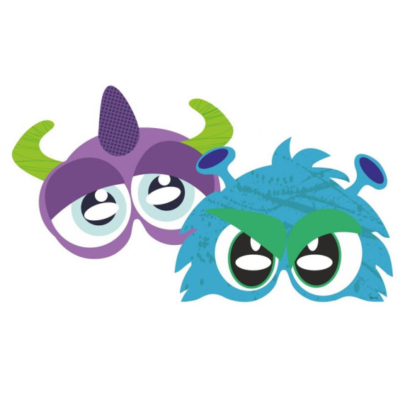 Maska pre deti 26,4 x 20 cm 3 kusy Happy Monsters GoDan