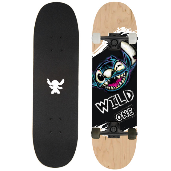Skateboard din lemn - BIG WOODEN D100 - Stitch wild one