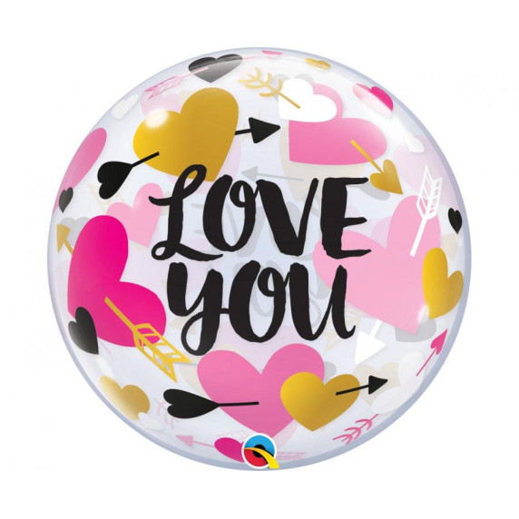 Balon - Love You - 1 bucată -  GoDan 22"