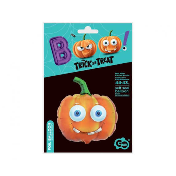 Léggömb, lufi GoDan - Halloween tökfej