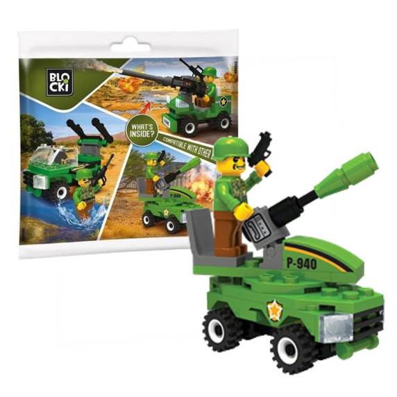 Építőkészlet BLOCKI MyArmy Sachet 49 darabos